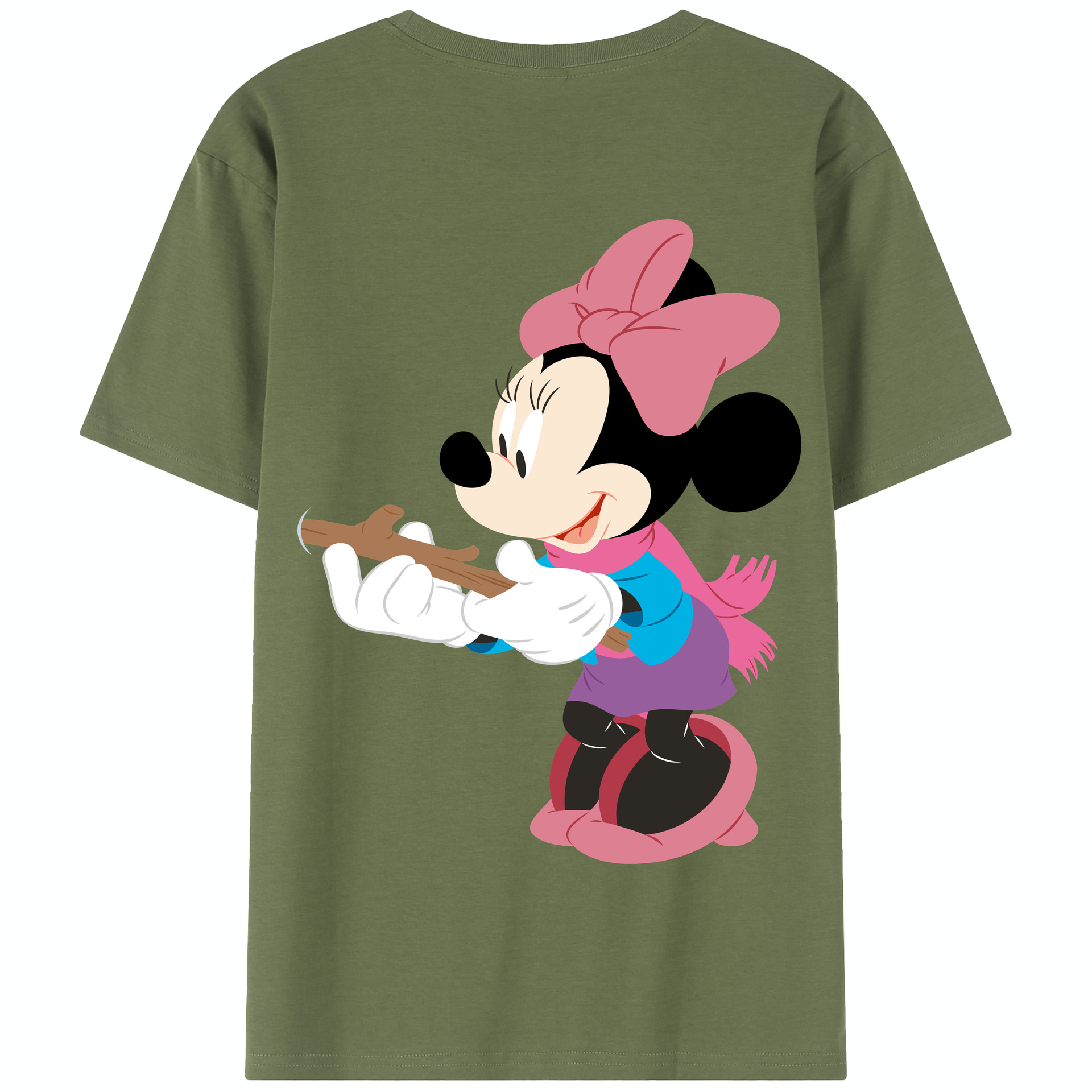 （画像用） ミッキーマウス Mickey Mouse 綿100％半袖Tシャツ（背面プリント）